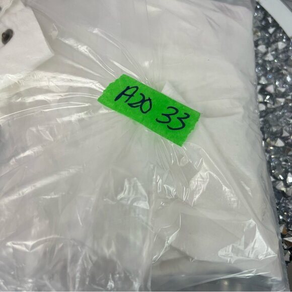 Razzle dazzle button up collared White Floral Embroidered Button-Down Shirt - Picture 8 of 8